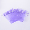 Rectangle Organza Bags with Glitter Sequins X-OP-R020-10x12-05-2