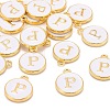 Golden Plated Alloy Charms LS-ENAM-S118-01P-4