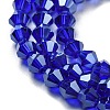 Transparent Electroplate Glass Beads Strands LS-GLAA-F029-2mm-C06-3