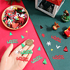 8 Sets Christmas Theme Plastic Cabochons KY-SC0002-22-3