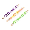 Acrylic Cable Chain for DIY Keychains HJEW-JM00398-M-1