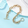 304 Stainless Steel Figaro Chain Bracelets for Women Men BJEW-JB12899-2