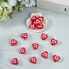 16Pcs Glass Enamel Beads LAMP-LT0001-11-3