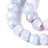Anti-Tarnish Electroplate Glass Beads Strands EGLA-ZX010-4mm-07-5