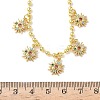 Brass Micro Pave Cubic Zirconia Sun Pendant Bib Necklaces NJEW-G183-02G-5