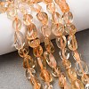 Natural Citrine Beads Strands G-F575-12-4