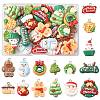 30Pcs 15 Styles Christmas Opaque Resin Pendants CRES-FS0001-33-1