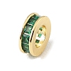 Brass Pave Cubic Zirconia European Beads CU-CBA389D-03G-02-2