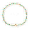 Glass Seed Beads & CCB Beads Stretch Bracelets TB4137-17-1