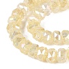 Electroplate Transparent Crackle Glass Beads Strands EGLA-Q135-01A-B03-3