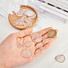 24Pcs 6 Style Natural Capiz Shell Charms SSHEL-TA0001-06-6