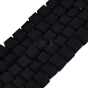 Opaque Frosted Glass Beads Strands GLAA-N072-01A-B11-1