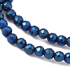 Electroplate Synthetic Magnetic Hematite Beads Strands G-A263-B01-02F-3
