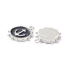 Eco-Friendly Stainless Steel Enamel Pendants STAS-C031-02P-3