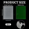 Luminous Glow in the Dark Rectangle Plastic Heat Shrink Sheets Film DIY-WH0591-254A-2