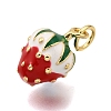 Brass Enamel Pendants KK-K401-47B-G-2