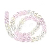 Electroplate Glass Beads Strands EGLA-D300-06-8mm-13-5