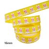 Easter Theme Polyester Grosgrain Ribbons EAER-PW0001-209C-1