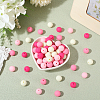 Rubberized Style Imitated Silicone Acrylic Beads MACR-PA0001-06B-01-3