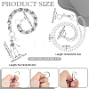 2Pcs 2 Styles Gothic Alloy Skull Link Chains for Pants HJEW-PH0002-05-2