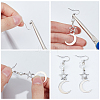 SOFPLATE 300Pcs 304 Stainless Steel French Earring Hooks STAS-SP0001-36-6