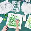 PET Hollow Out Drawing Painting Stencils DIY-WH0394-0265-3