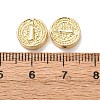 Flat Round Brass Beads KK-K408-64G-02-3