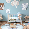 Wood Toddler Clothes Storage Basket AJEW-UN0002-75-2