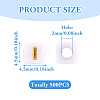 Opaque Acrylic Beads MACR-TAG0001-07I-4