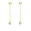 Baroque Freshwater Pearl Tassel Pendant Stud Earrings JA8255-1