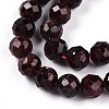 Natural Garnet Beads Strands G-S345-6mm-37-4