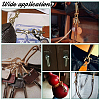 2Pcs Brass Heavy Duty Keychains with 4Pcs Snap Clasps FIND-PH0020-96-6