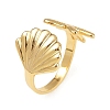 Brass Adjustable Cuff Rings for Women RJEW-B132-02B-G-4