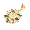Religion Brass Pave Cubic Zirconia Pendants CU-CBA83A6-01C-G01-2