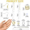 DIY Brass Earring Hooks Jewelry Making Finding Kit DIY-YW0008-63-2