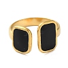 304 Stainless Steel Enamel Cuff Rings RJEW-M171-13G-2