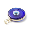 Handmade Evil Eye Lampwork Pendants LAMP-F031-03G-02-4