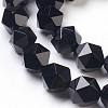 Natural Black Onyx Beads Strands G-K282-01C-3