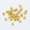 Cube Brass Spacer Beads KK-L015B-01-2