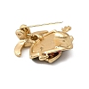 Golden Alloy Enamel Brooch JEWB-K018-32K-G-2