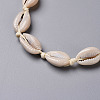 Cowrie Shell Choker Necklaces X-NJEW-JN02388-01-2