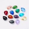 Faceted Glass Rhinestone Pointed Back Cabochons RGLA-P015-1