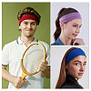 8Pcs 4 Colors Milk Silk Cloth Hair Bands OHAR-TAD0001-01A-5