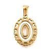 Golden 304 Stainless Steel Pendants STAS-K300-02G-J-1