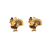 Thanksgiving Day Alloy Enamel Pendants PALLOY-WH0107-02H-KCG-1