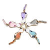 35Pcs 5 Colors Eco-Friendly Alloy Enamel Pendants ENAM-CJ0002-82-3