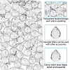 Electroplate Transparent Glass Beads Strands EGLA-FI0001-01B-4