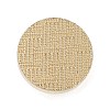 Texture Theme Roung Brass Stamp Head AJEW-M036-06O-G-2