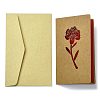 Kraft Paper Greeting Cards AJEW-L093-01B-1