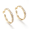 Brass Micro Pave Cubic Zirconia Stud Earrings EJEW-I251-10G-1